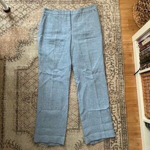 Akris Linen & Wool Crepe Pants